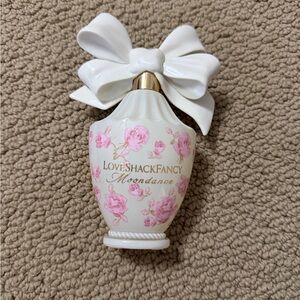 LoveShackFancy Moondance Floral Perfume Bottle with White Bow